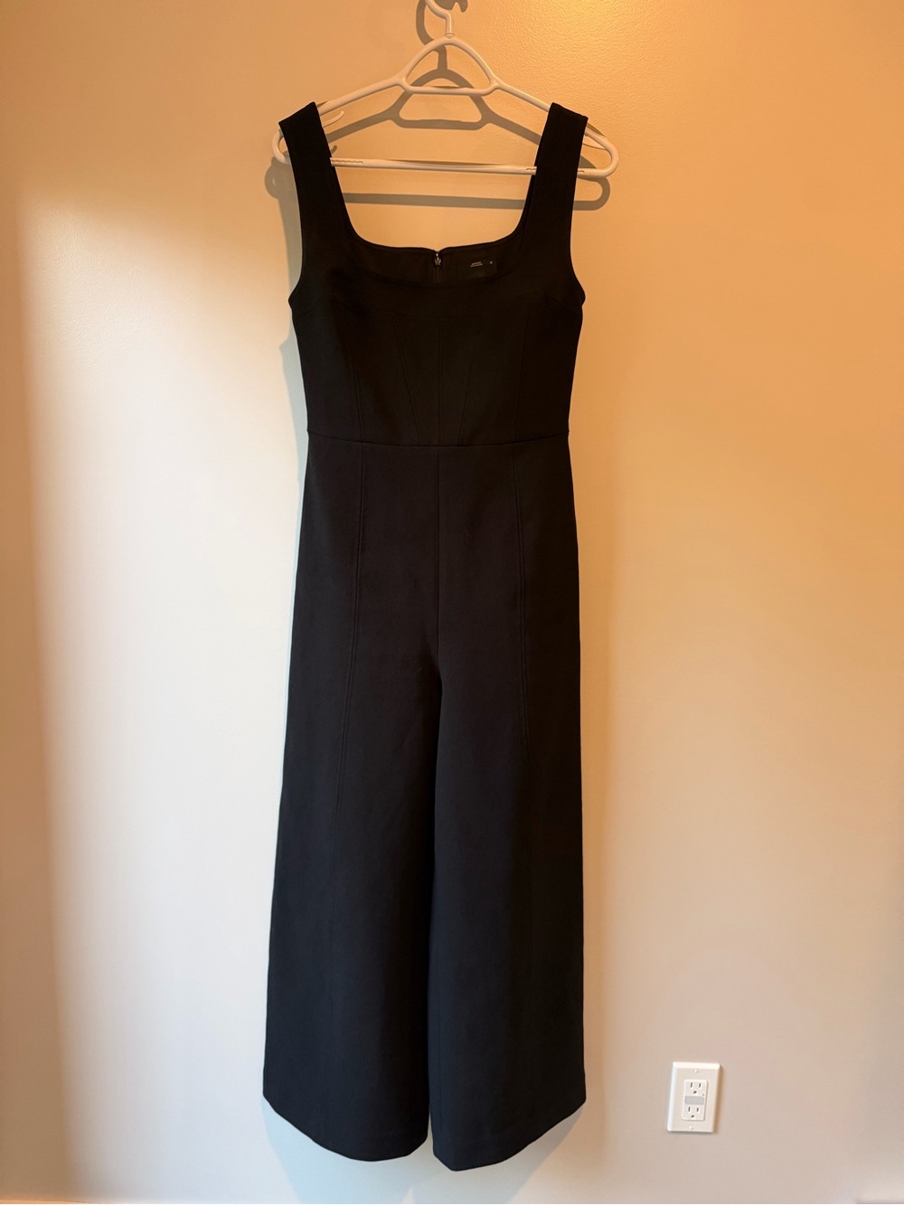 Black Sleeveless Wide-Leg Jumpsuit